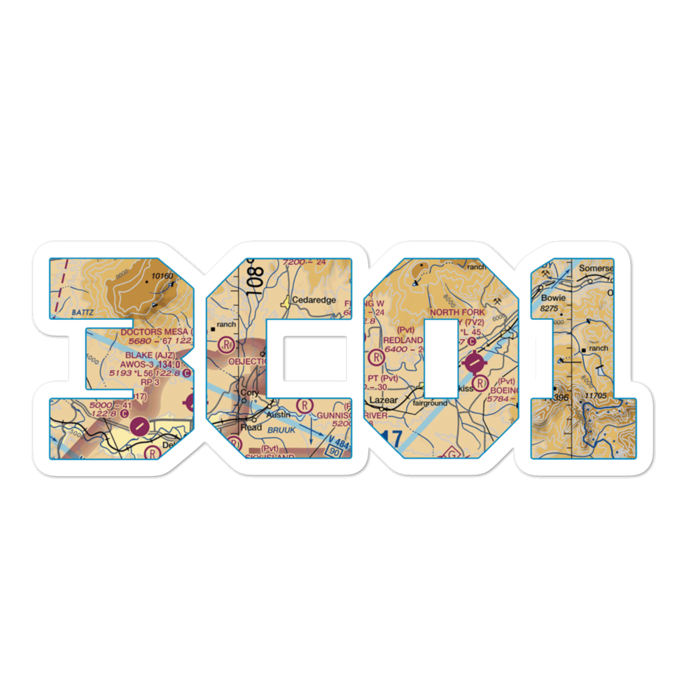 Cridler Field (3CO1) VFR Sectional Sticker 