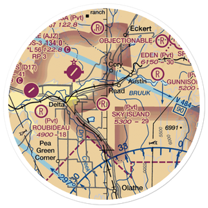 Sky Island Ranch Airport (3CO0) VFR Sectional Sticker (20 mile)