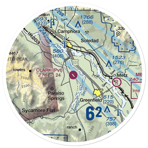 Clark Ranch Airport (3CA9) VFR Sectional Sticker (20 mile)