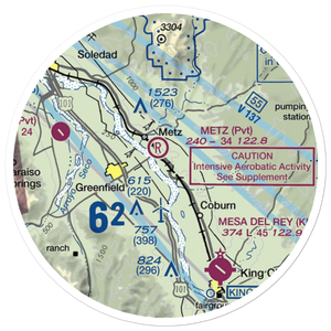 Metz Airport (3CA7) VFR Sectional Sticker (20 mile)