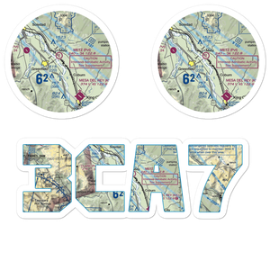 Metz Airport (3CA7) VFR Sectional Sticker Pack