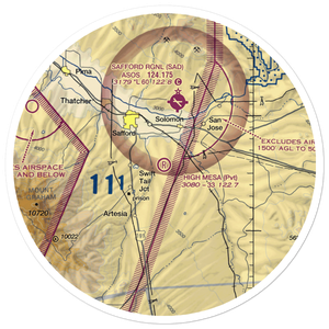 High Mesa Airpark (3AZ8) VFR Sectional Sticker (30 mile)