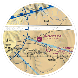 Hualapai Airport (3AZ5) VFR Sectional Sticker (20 mile)