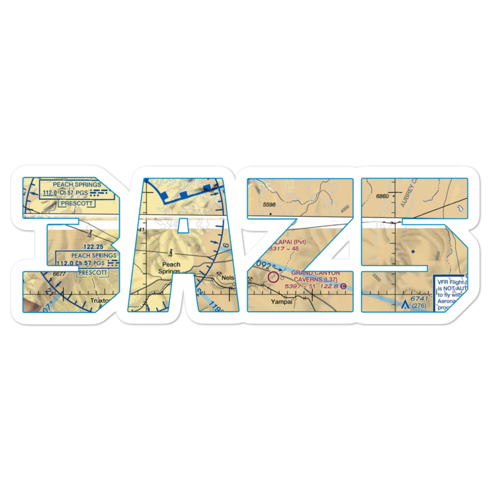 Hualapai Airport (3AZ5) VFR Sectional Sticker 