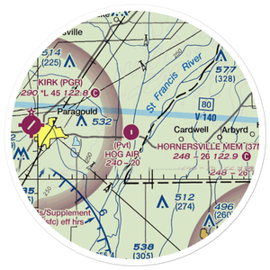 Quinn Field (3AR9) VFR Sectional Sticker (20 mile)