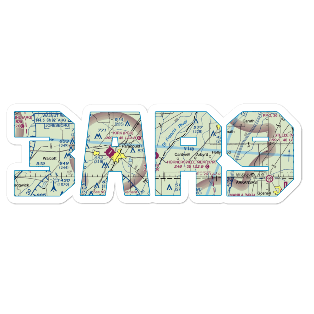 Quinn Field (3AR9) VFR Sectional Sticker 