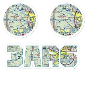 Crystal Ridge Airport (3AR6) VFR Sectional Sticker Pack