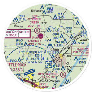 Four Mile Creek Ranch Airport (3AR4) VFR Sectional Sticker (20 mile)