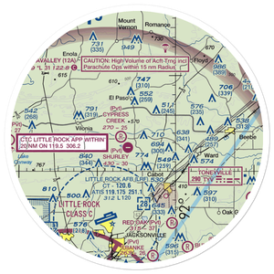 Cypress Creek Airport (3AR3) VFR Sectional Sticker (30 mile)