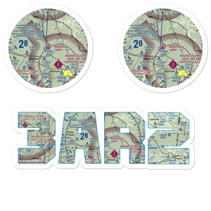 Ridgeway Field (3AR2) VFR Sectional Sticker Pack