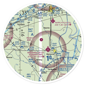 Frost Flying Inc Airport (3AR0) VFR Sectional Sticker (30 mile)
