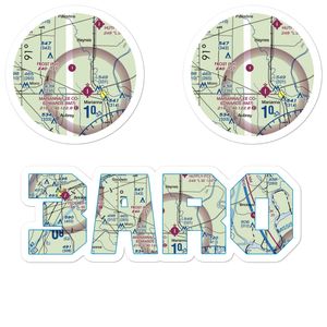 Frost Flying Inc Airport (3AR0) VFR Sectional Sticker Pack