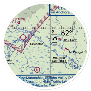 River John Airport (3AK9) VFR Sectional Sticker (20 mile)