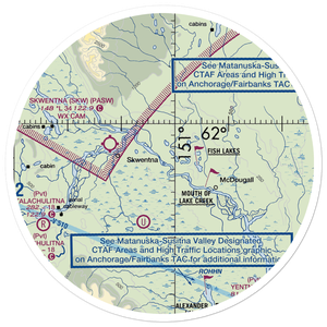 River John Airport (3AK9) VFR Sectional Sticker (30 mile)