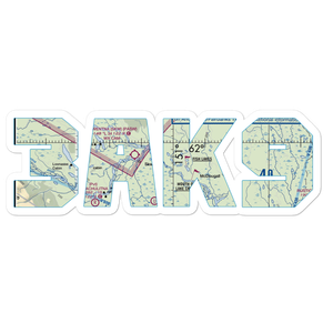 River John Airport (3AK9) VFR Sectional Sticker