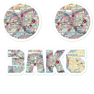 B & B Boys Ranch Airport (3AK6) VFR Sectional Sticker Pack