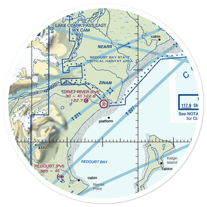 Drift River Airport (3AK5) VFR Sectional Sticker (30 mile)