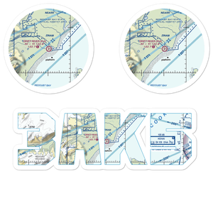 Drift River Airport (3AK5) VFR Sectional Sticker Pack