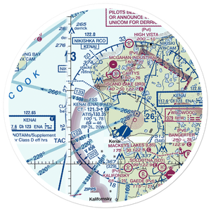 Johnson Airport (3AK4) VFR Sectional Sticker (30 mile)