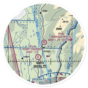 Songlo Vista Airport (3AK3) VFR Sectional Sticker (20 mile)