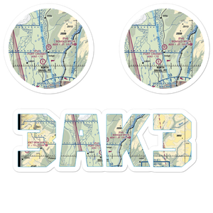 Songlo Vista Airport (3AK3) VFR Sectional Sticker Pack