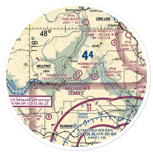 Tailskid Ranch Airport (39WA) VFR Sectional Sticker (30 mile)