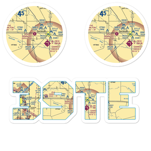 Seminole Spraying Service Airport (39TE) VFR Sectional Sticker Pack