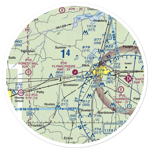 Flying Tigers Airport (39TA) VFR Sectional Sticker (30 mile)