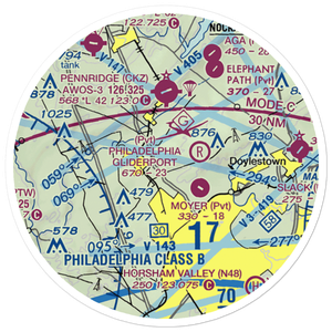Gehris Airport (39PA) VFR Sectional Sticker (20 mile)
