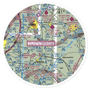 Crosswind Meadows Airport (39OH) VFR Sectional Sticker (30 mile)