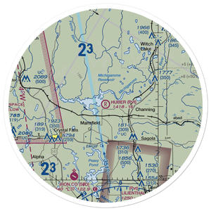 Huber Airport (39MI) VFR Sectional Sticker (30 mile)