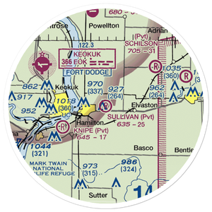 Sullivan Airport (39LL) VFR Sectional Sticker (20 mile)