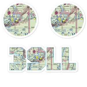 Sullivan Airport (39LL) VFR Sectional Sticker Pack