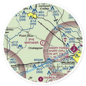 Whitaker Ultralightport (39LA) VFR Sectional Sticker (20 mile)
