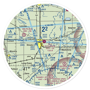 Hagi Landing Area Airport (39IS) VFR Sectional Sticker (30 mile)