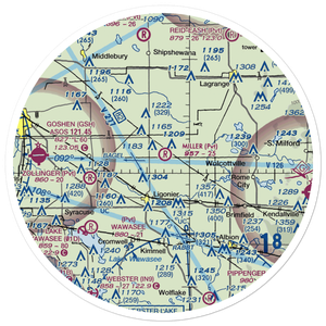 Miller Field (39II) VFR Sectional Sticker (30 mile)