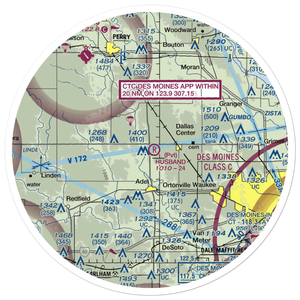 Husband Field (39IA) VFR Sectional Sticker (30 mile)