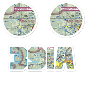 Husband Field (39IA) VFR Sectional Sticker Pack