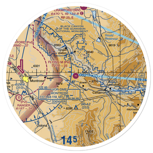 Flying M Ranch Airport (39CO) VFR Sectional Sticker (30 mile)