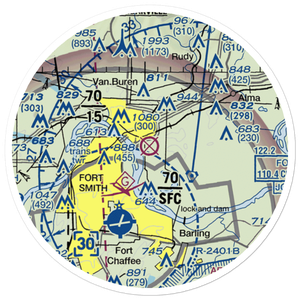Twin Cities Airport (39AR) VFR Sectional Sticker (20 mile)