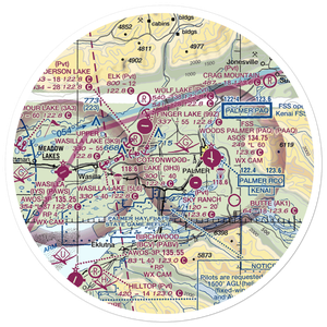 Gilmore Strip (39AK) VFR Sectional Sticker (30 mile)