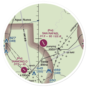 San Rafael Ranch Airport (38XS) VFR Sectional Sticker (20 mile)