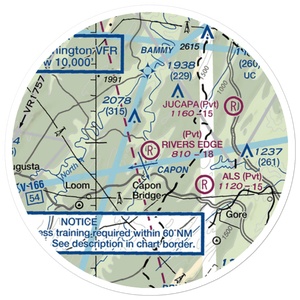 River's Edge Farm Airport (38WV) VFR Sectional Sticker (20 mile)