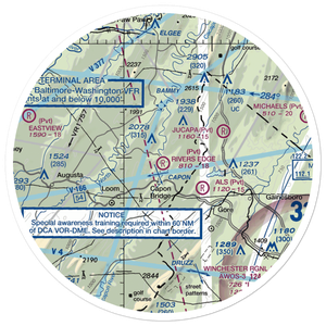 River's Edge Farm Airport (38WV) VFR Sectional Sticker (30 mile)