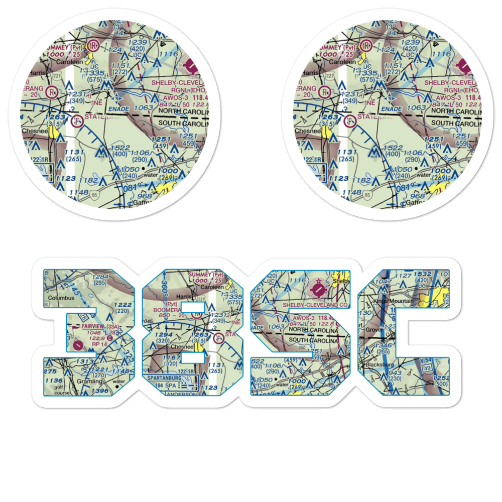 La Dolce Terra Airport (38SC) VFR Sectional Sticker Pack 