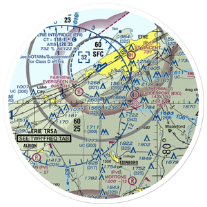 Waisley Airport (38PN) VFR Sectional Sticker (30 mile)