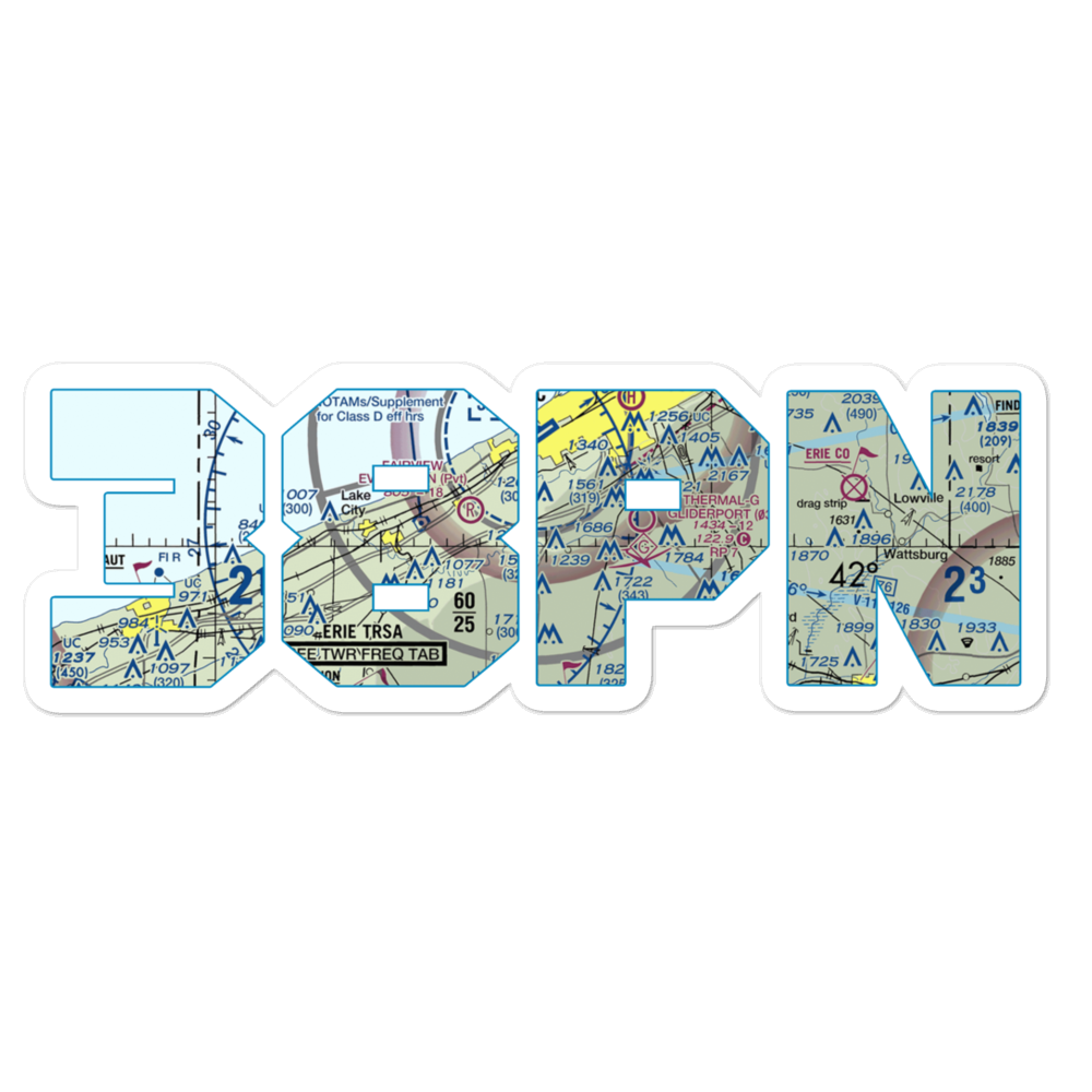 Waisley Airport (38PN) VFR Sectional Sticker 