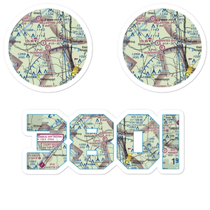 Ronshausen Airport (38OI) VFR Sectional Sticker Pack