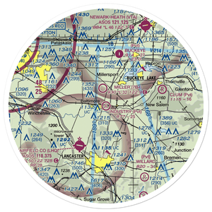 Industry Air Park (38OH) VFR Sectional Sticker (30 mile)