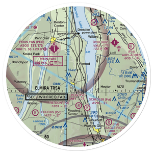 Greenlawn Farm Airport (38NY) VFR Sectional Sticker (30 mile)